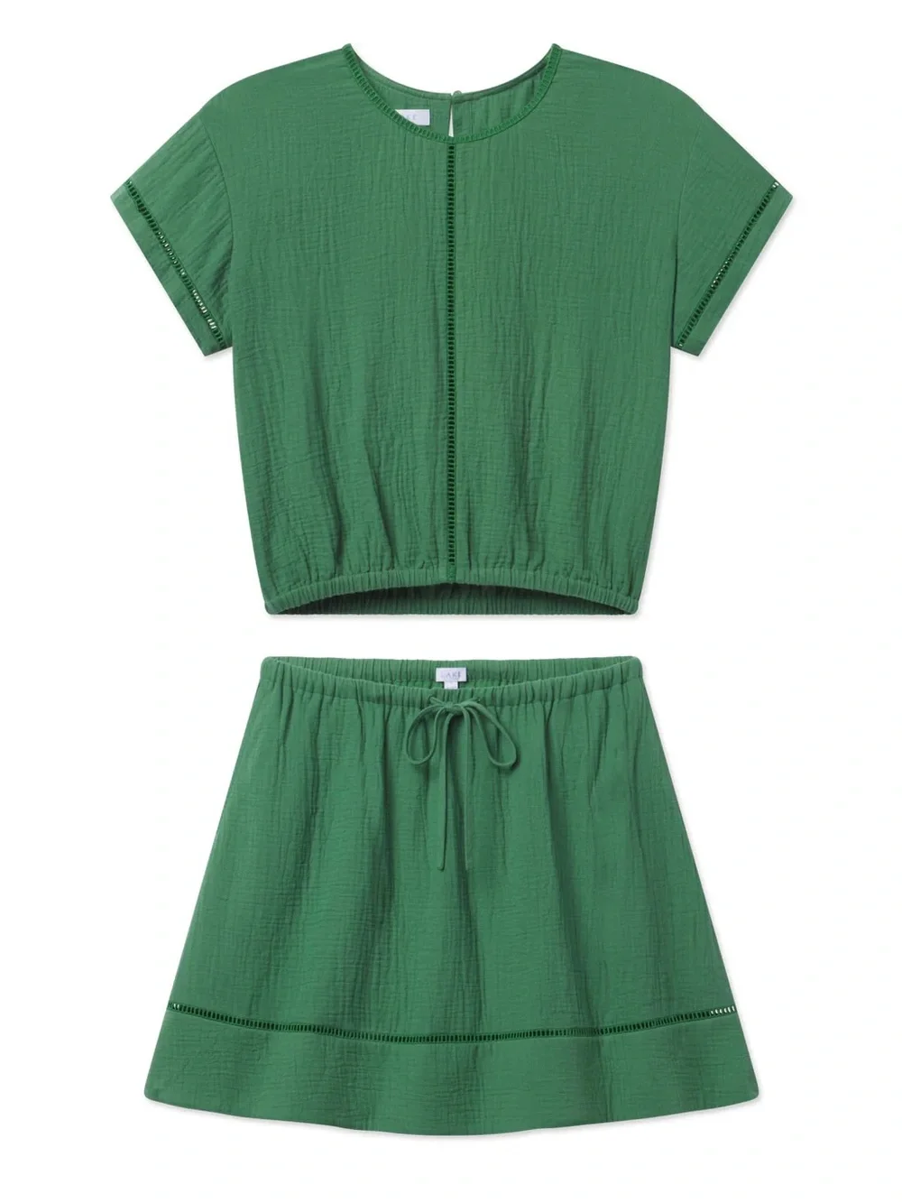 Green Two-Piece Skirt Set - Women